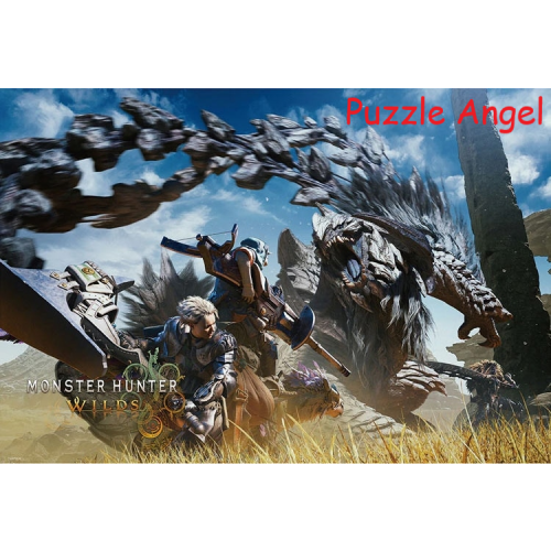 魔物獵人荒野（魔物獵人）1000塊砌圖, size:49x72cm