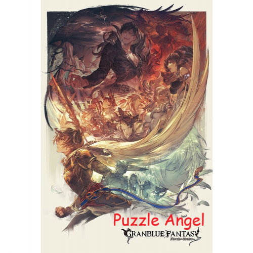 碧藍幻想五週年關鍵視覺（碧藍幻想）1000塊拼圖, size:49x72cm