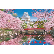 春季姬路城 1000 塊拼圖, size：49×72cm