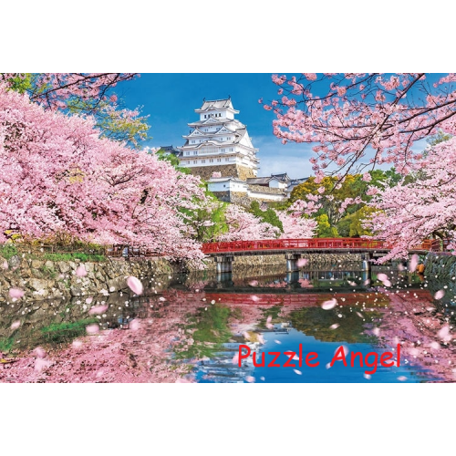 春季姬路城 1000 塊拼圖, size：49×72cm