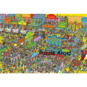 WHERE'S WALLY? 迷你1000片拼圖, 世界極小, size:26x38cm