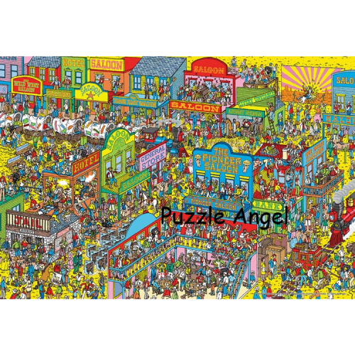 WHERE'S WALLY? 迷你1000片拼圖, 世界極小, size:26x38cm