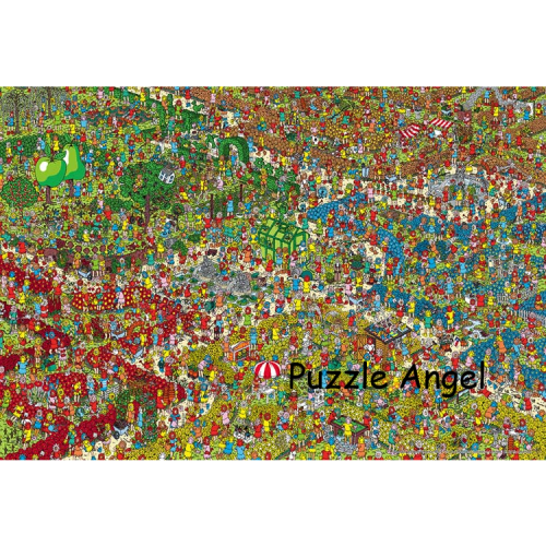 WHERE'S WALLY?  Dream Garden 迷你1000片拼圖, 世界極小, size:26x38cm