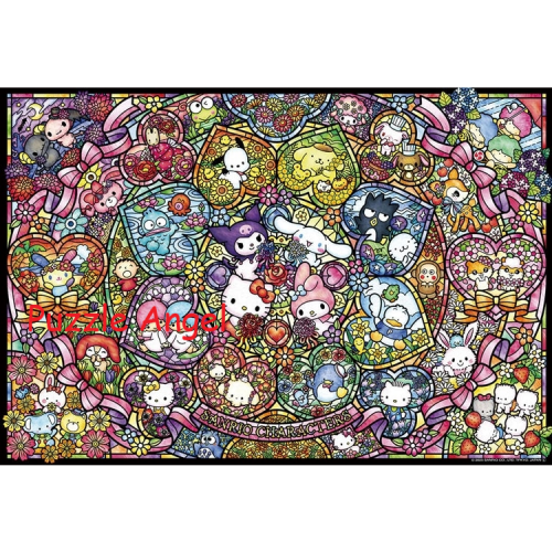 Sanrio 角色彩繪玻璃（Sanrio）300塊砌圖, size:26x38cm