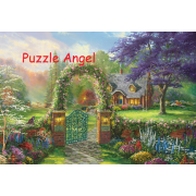 Humingbird Cottage（Thomas Kinkade）1000塊油畫面砌圖,  size:49x72cm