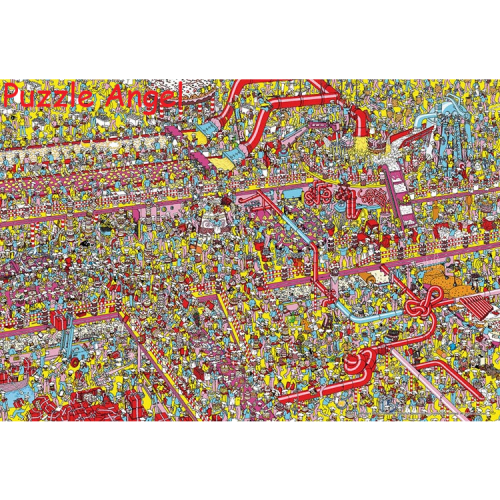 WHERE'S WALLY? 威利在哪裡?甜甜蛋糕工廠 迷你500片拼圖, size:26x38cm 