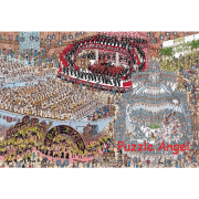 WHERE'S WALLY? 威利在哪裡養魷魚和遊行? 迷你500片拼圖, size:26x38cm  