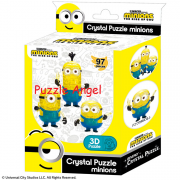 小黃人 （水晶拼圖） 97 件裝 , size: 11×17.5×5.6cm　