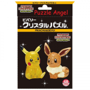 皮卡丘 & 伊布 （水晶拼圖） 48 塊, size:11.0×17.5×5.6cm