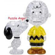 史努比與查理布朗 （水晶拼圖） 77 塊, size:寬19×高18×深5cm