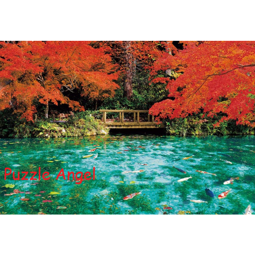 風景-莫奈的秋色池塘1000塊砌圖, size:49x72cm