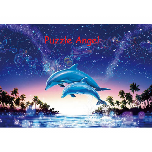 星海 ~黃道星座~（Maria）1000塊砌圖, Kaleido印刷, size:49x72cm