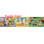 米奇與朋友 中吉美奈（3合1砌圖） 8+12+16塊, size:16.5×74cm（3件連接時）