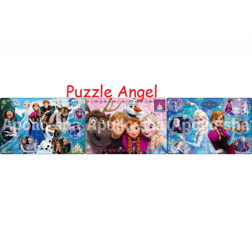冰雪奇緣（3合1砌圖） 18+24+32塊, size:16.5×74cm（3件連接時）