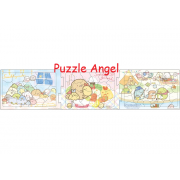Sumikko Gurashi Minna Nakayoshi（3合1砌圖） 18+24+32塊, size:16.5×74cm（3件連接時）