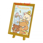 大家的 Manpu Makumaku （Rilakkuma）150塊迷你膠質砌圖, 盒內已含日本座枱砌圖框, size:7.6x10.2cm