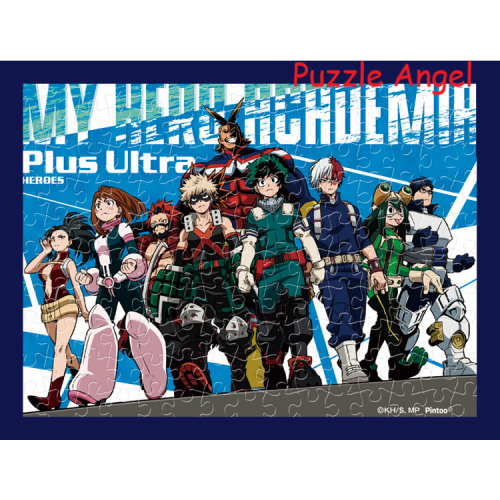 踏出第一步！ （我的英雄學院）150塊迷你膠質砌圖, 盒內已含日本座枱砌圖框, size:7.6x10.2cm