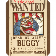 立體紙砌圖-One Piece Buggy, size:W8xH100xD4.2cm　