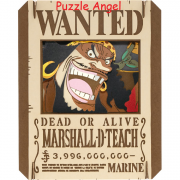 立體紙砌圖-One Piece Marshall D., size:W8xH100xD4.2cm　