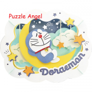 立體紙砌圖-晚安哆啦A夢 , size:高8×寬10×深4.2cm