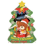 立體紙砌圖-閃光★聖誕樹 , size:高16×寬10×深4.2cm