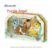 立體紙砌圖-Eevee Showers Thunders 助推器（神奇寶貝）, size:高10×寬16×深4.2cm