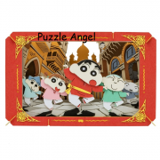 立體紙砌圖-超級華麗！ 灼熱的卡斯卡貝舞者蠟筆小新, size:高10×寬16×深4.2cm