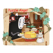 立體紙砌圖-千與千尋木製品, size:高6.4×寬8×深3.6cm