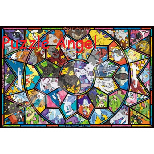 Pocket Monsters（寶可夢）1000塊, 透明膠質砌圖, size: 50×75cm