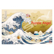 神奈川沖浪裏（星之卡比）1000 塊拼圖, size:51x73.5cm
