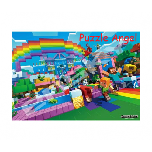 色彩世界 （Minecraft）1000 塊拼圖, size:51x73.5cm
