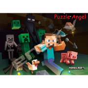 敵對生物 （MINECRAFT）208 塊迷你版砌圖, 環保植物膠質地, size:18.2x25.7cm