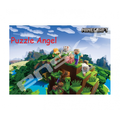 Overworld（MINECRAFT） 300 塊拼圖, size:26x38cm