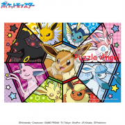 伊布朋友(寶可夢)300塊, 透明膠質砌圖, size:26x38cm 伊布朋友(寶可夢)300塊, 透明膠質砌圖, size:26x38cm