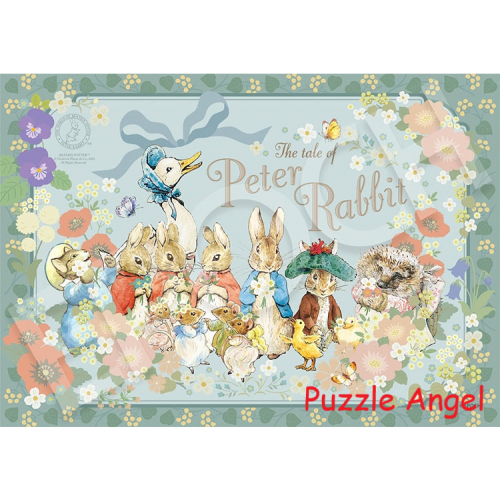 彼得兔TM 破舊時尚花（彼得兔）108塊砌圖,  size:18.2x25.7cm