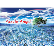 風景-Nemophila 與幸運彩虹500塊砌圖, size:38x53cm