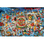 去找找看！ 聖誕鎮奇蹟（秋山正義）1000塊砌圖, size:50x75cm