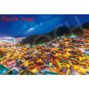 韓國甘川文化村夜景300塊砌圖,  size:26x38cm