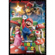 超級瑪利歐兄弟電影版 蘑菇王國 300片拼圖, size:26x38cm