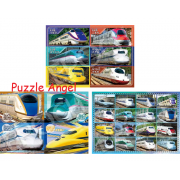 快！ 新幹線（3合1砌圖） 42+56+63塊, size:18.2x25.7cm