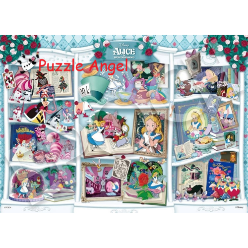 書架/愛麗絲夢遊仙境500 塊, 裝飾貼紙砌圖, size:38x53cm