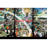 長野市六門金幣之夢（藤城清治）1000塊砌圖, size:50x75cm