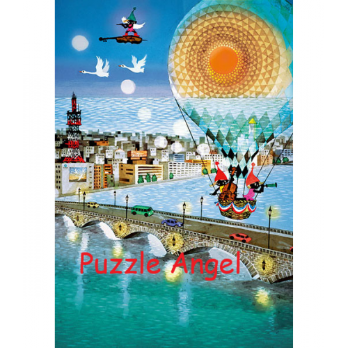 夢境駝峰橋（藤城清治）300塊砌圖, size:26x38cm