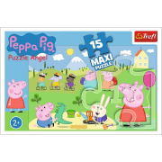 Peppa Pig Puzzle 15塊, size:60x40cm