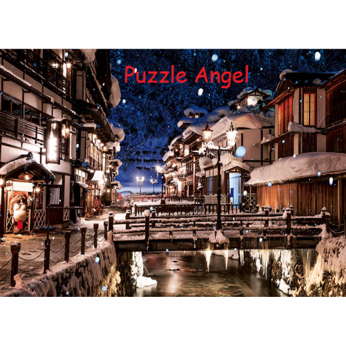 風景-雪覆銀山溫泉（山形）500 塊砌圖, size：38×53cm
