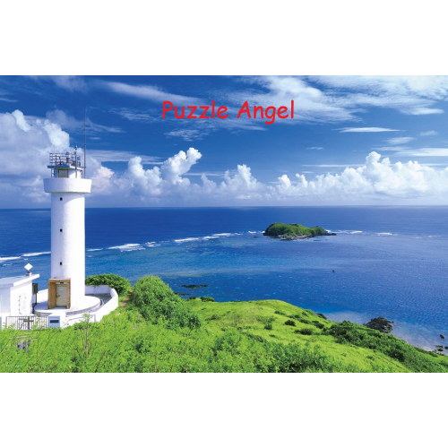 世界遺產(日本沖繩石垣島白堊燈塔)1000塊,  size:50x75cm