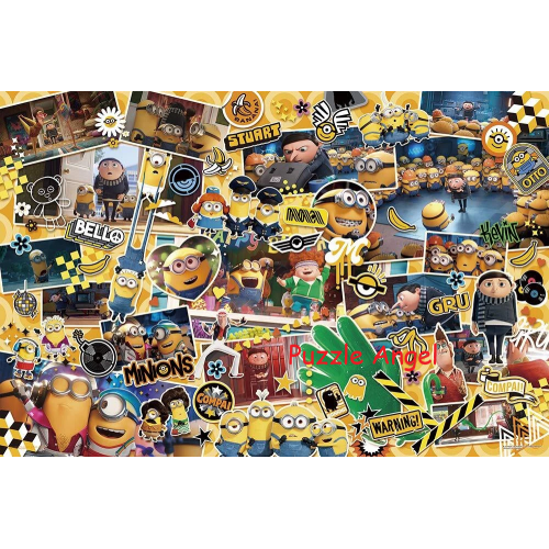 小黃人發燒小黃人混亂！1000 塊拼圖, size:50x75cm
