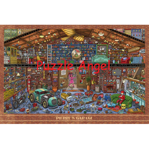 比爾車庫(迷路偵探)1000塊,  size:50x75cm