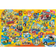 小黃人香蕉之旅1000 塊拼圖, size:50x75cm