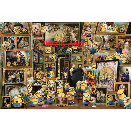 小黃人博物館藝術（小黃人）1000 塊砌圖 , size:50x75cm